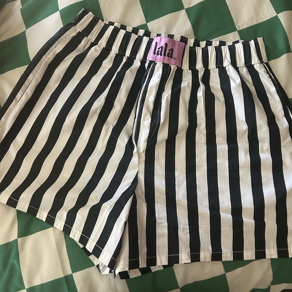 Dressed in LaLa Boxer Shorts